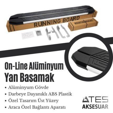 Isuzu D-Max 2 Aluminyum Yan Basamak 203 Cm 2012-2019