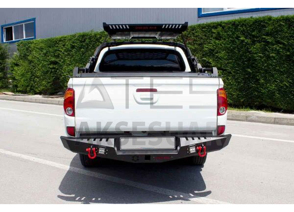 adsiz-2.png Mitsubishi L200 Dakar Çelik Arka Tampon Ledli (Sensörsüz) 2010-2015 Arası - Görsel 1