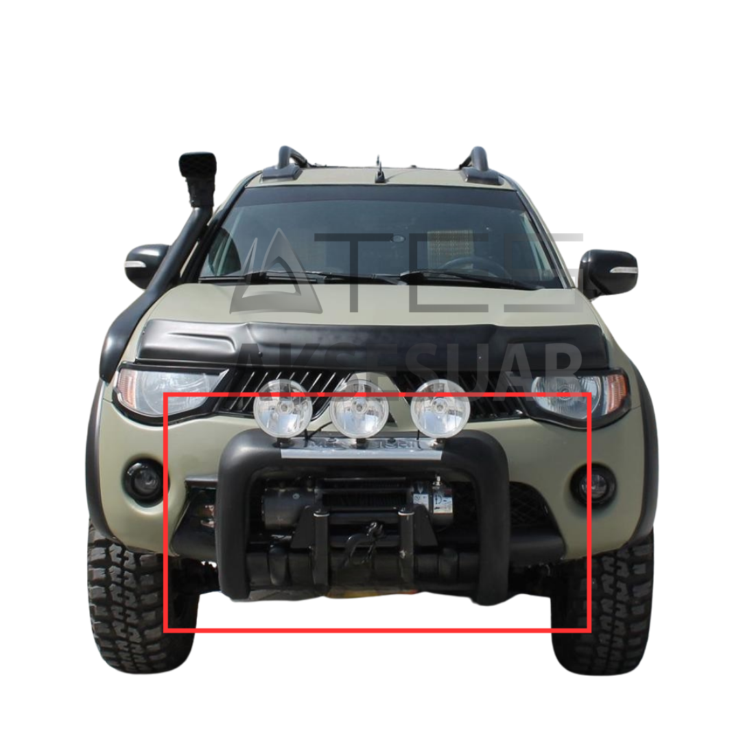 mitsubishi-l200-on-koruma-poliuretan-9500.png Mitsubishi L200 Ön Tampon Koruma - Görsel 1