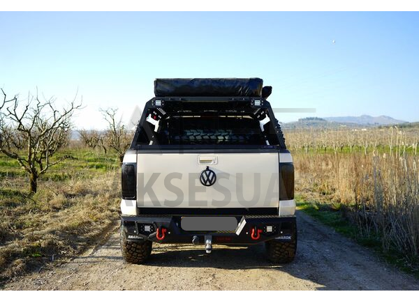 plaka.png Mitsubishi L200 Dakar V2 Çelik Arka Tampon Sensörsüz 2010-2015 Arası - Görsel 1