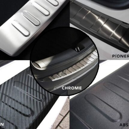 Ford Ranger 2014> Arka Tampon Koruması Paslanmaz Çelik / Mat / Karbon / Siyah Krom / ABS Siyah