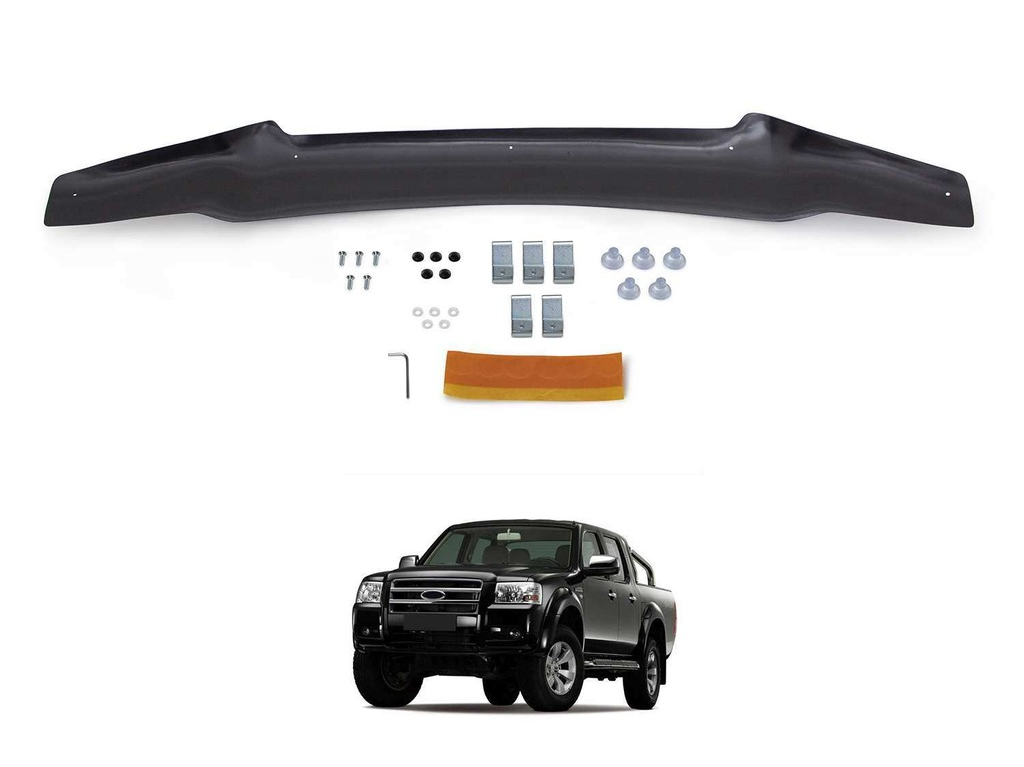 ruzgar-1-2.png Ford Ranger Ön Kaput Koruyucu Rüzgarlık 3 mm Abs 2007-0 - Görsel 1