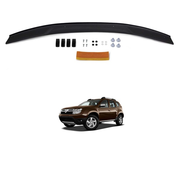 ruzgar-1-5.png Dacia Duster Ön Kaput Koruyucu Rüzgarlık 4Mm Abs 10-17 - Görsel 1