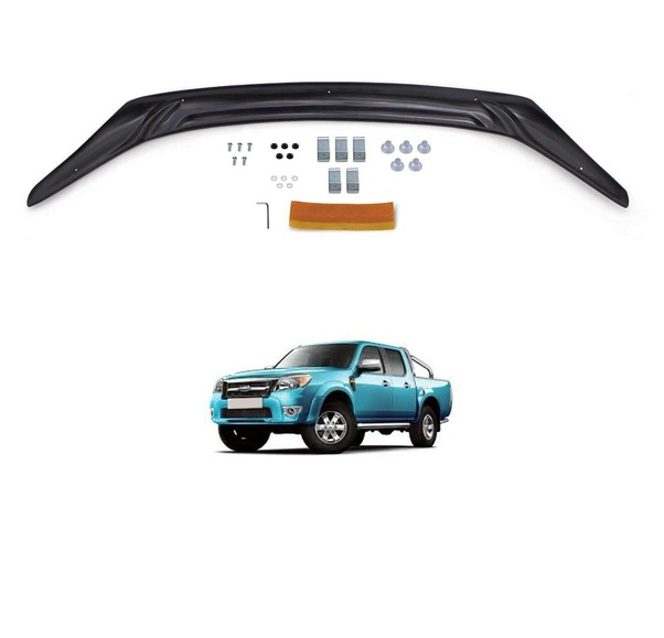 ruzgar-13.png Ford Ranger Ön Kaput Koruma Rüzgarlık 3Mm Abs 2009-201 - Görsel 1