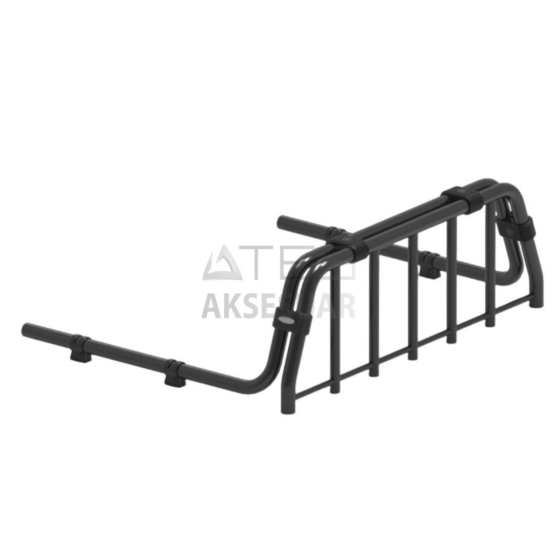village-master-black-picku-boru-tip-rollbar-5.jpg MITSUBISHI L 200 2019+ VİLLAGE MASTER BLACK PİCKUP BORU TİP ROLLBAR - Görsel 1